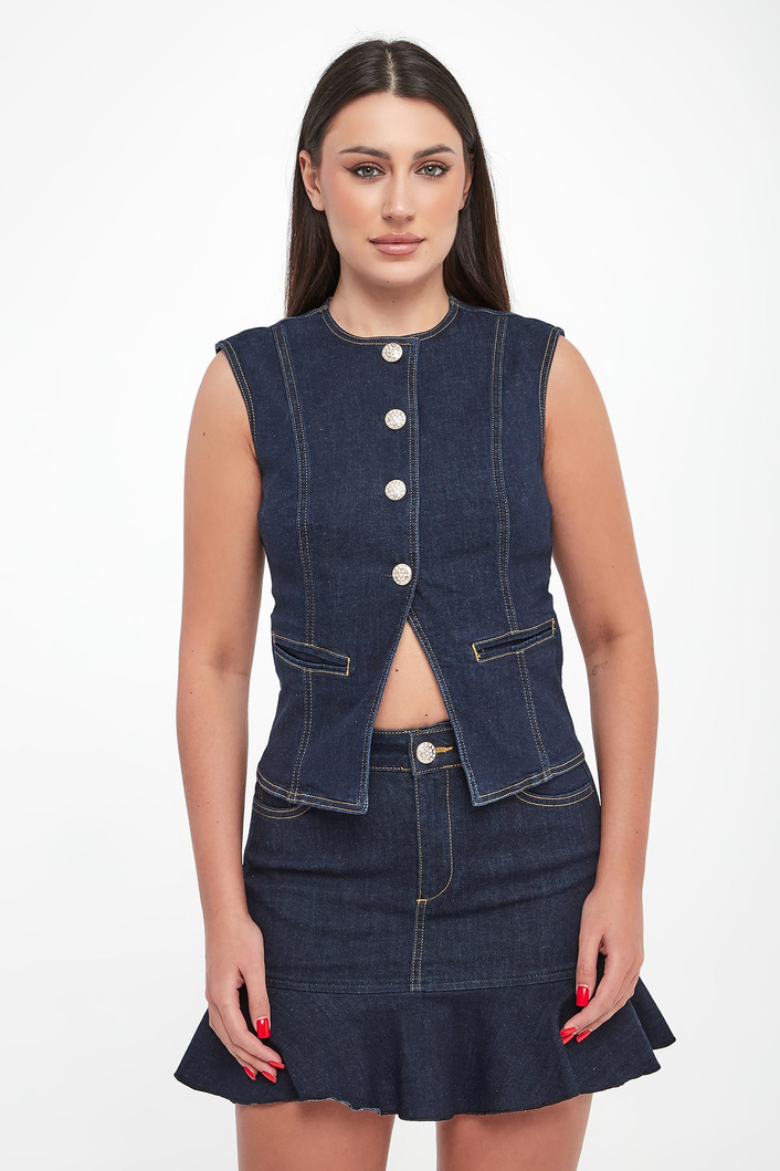 Kamizelka damska jeansowa LIU JO