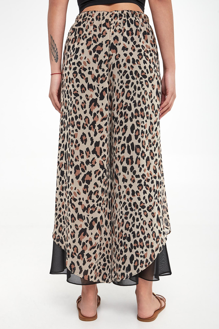 Spodnie damskie w panterkę JOSEPH RIBKOFF