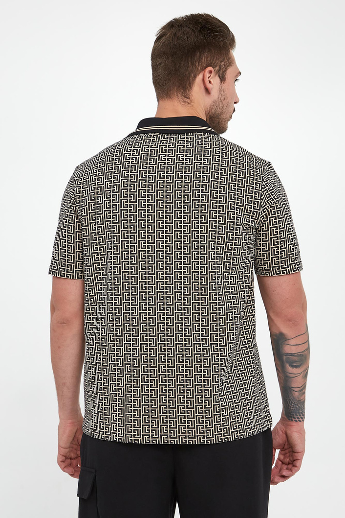 Polo męskie w monogram BALMAIN