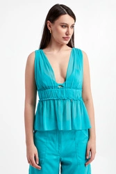 Top damski szyfonowy PATRIZIA PEPE