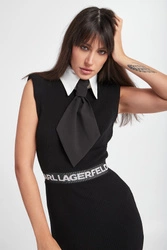 Kołnierzyk damski z krawatem KARL LAGERFELD