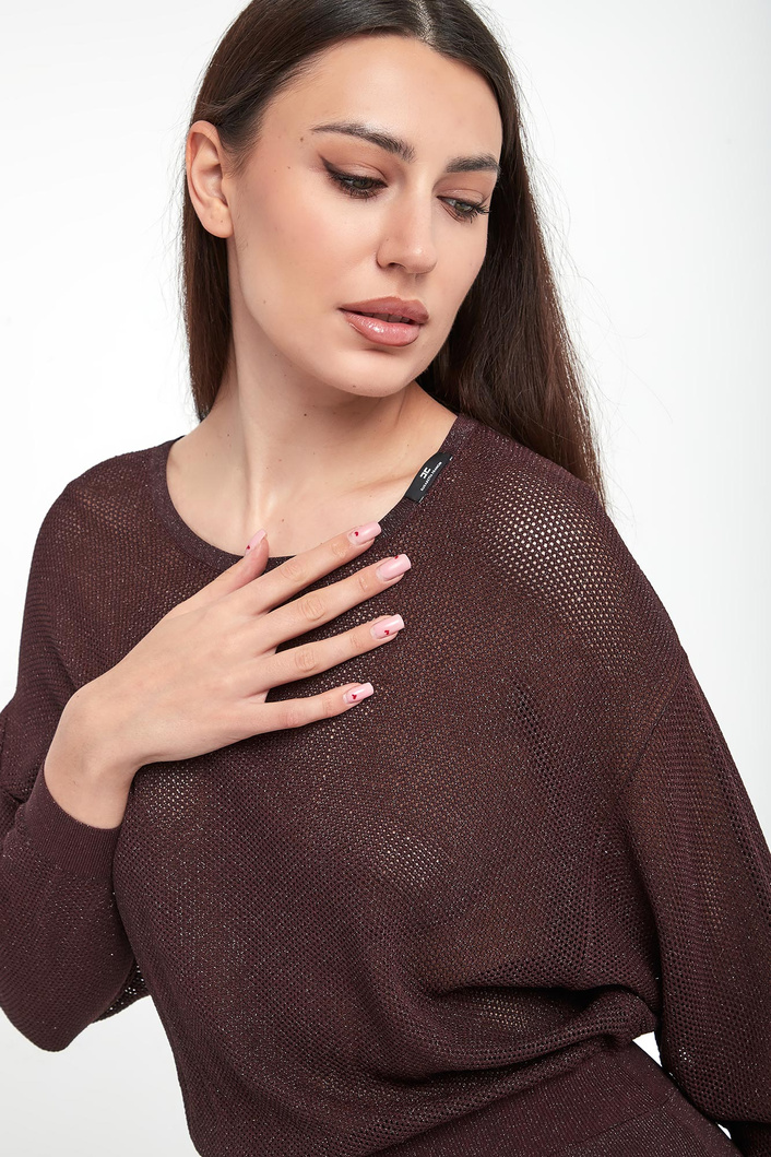 Sukienka błyszcząca midi ELISABETTA FRANCHI