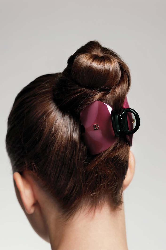 Klamerka do włosów Imperiale Velvet Burgundy BALMAIN PARIS HAIR COUTURE