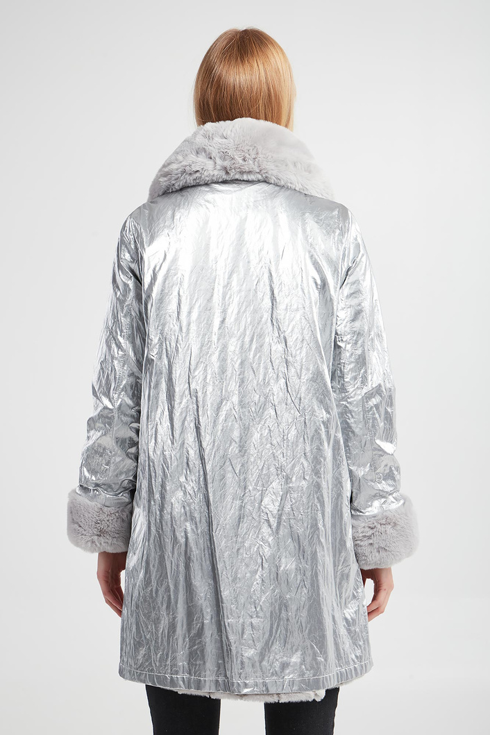 Płaszcz damski z futerkiem JOSEPH RIBKOFF