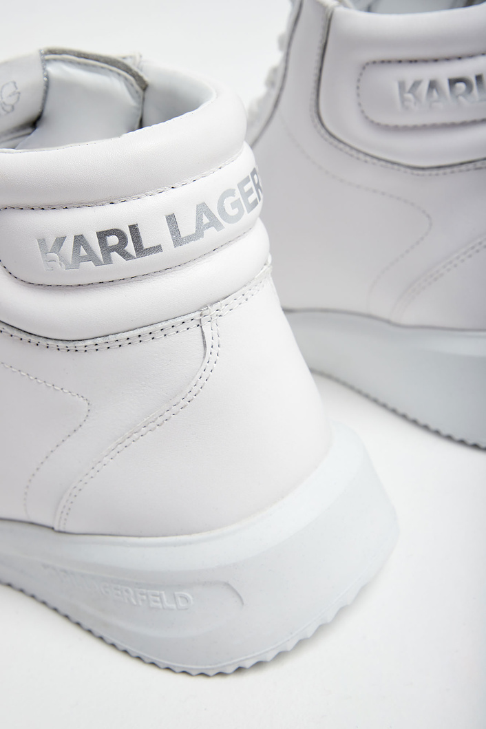 Sneakersy skórzane KARL LAGERFELD