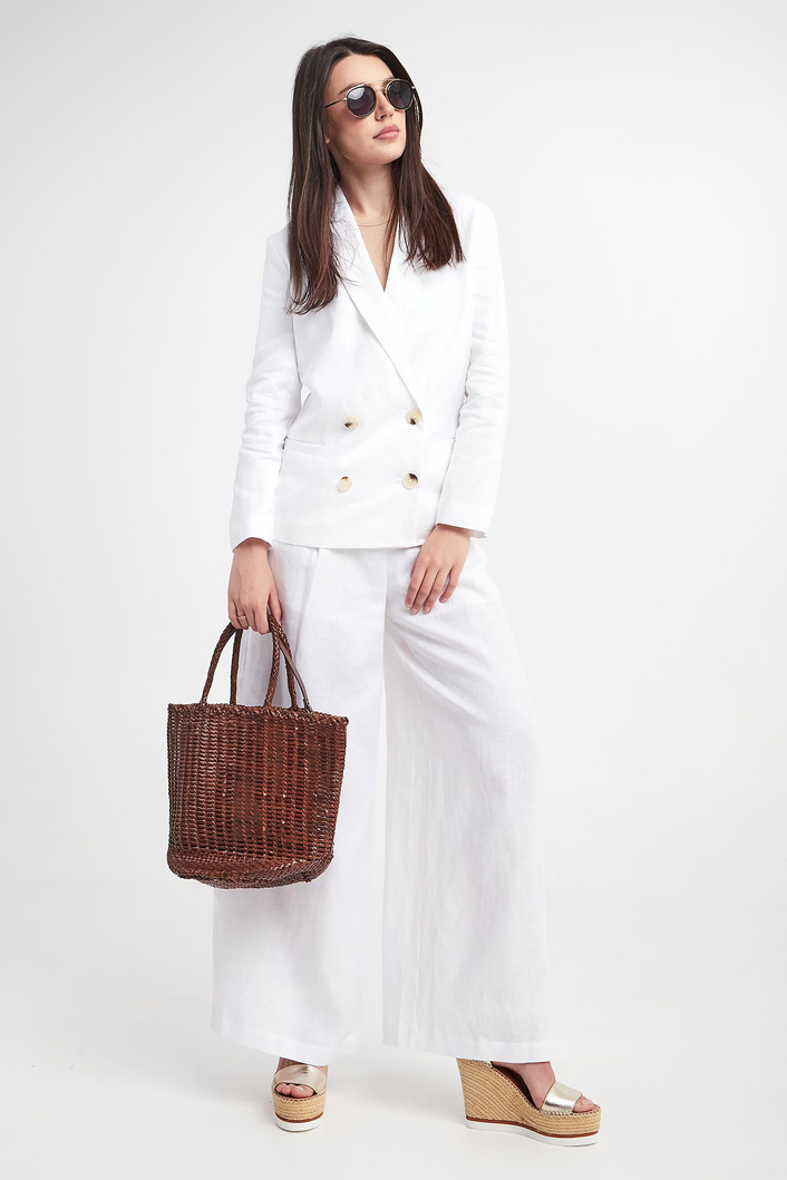 Spodnie damskie lniane ARMANI EXCHANGE