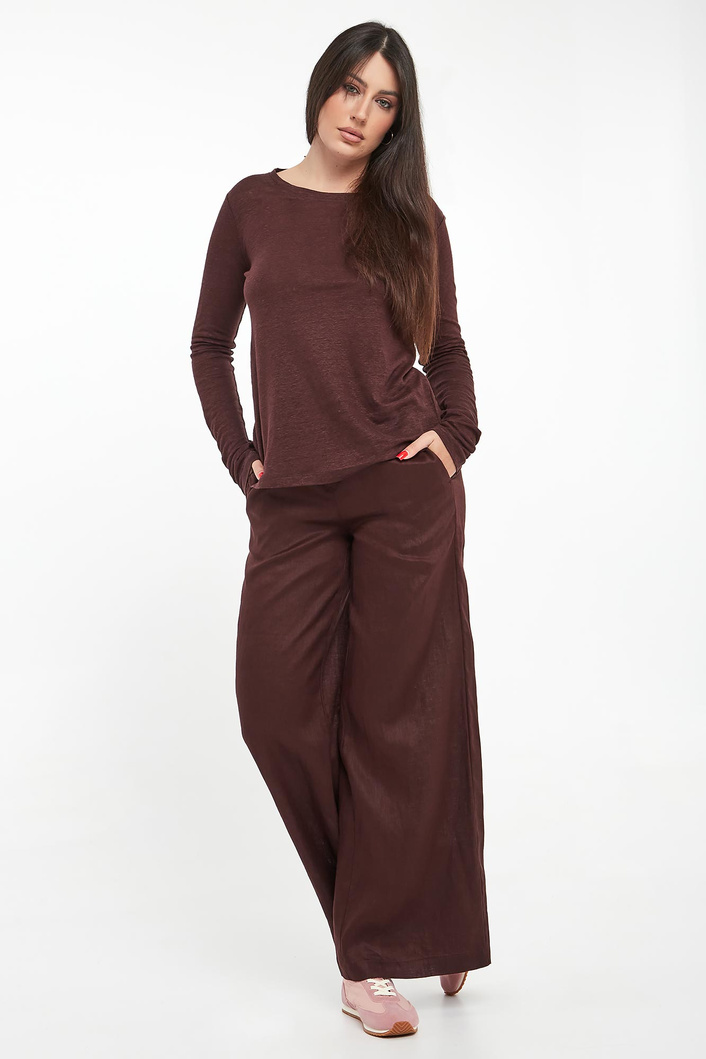 Longsleeve damski lniany Cale ECOALF