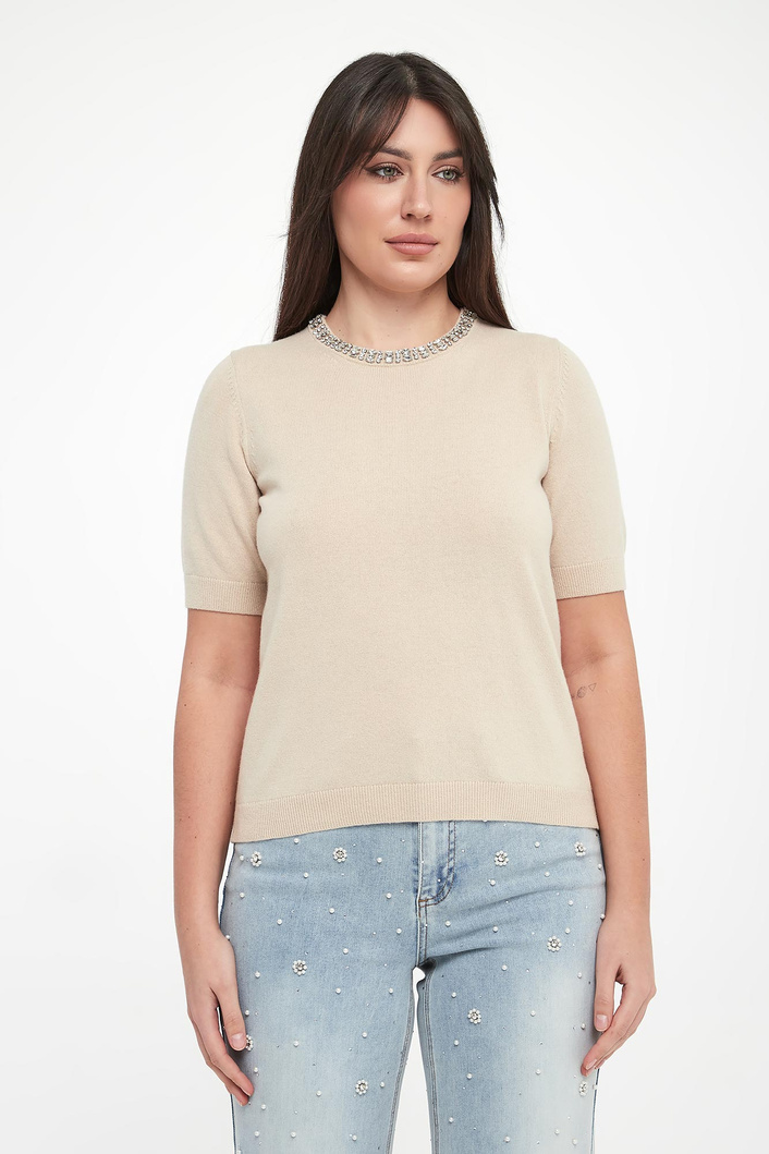 Sweter damski z krótkim rękawem Krissi JOOP!