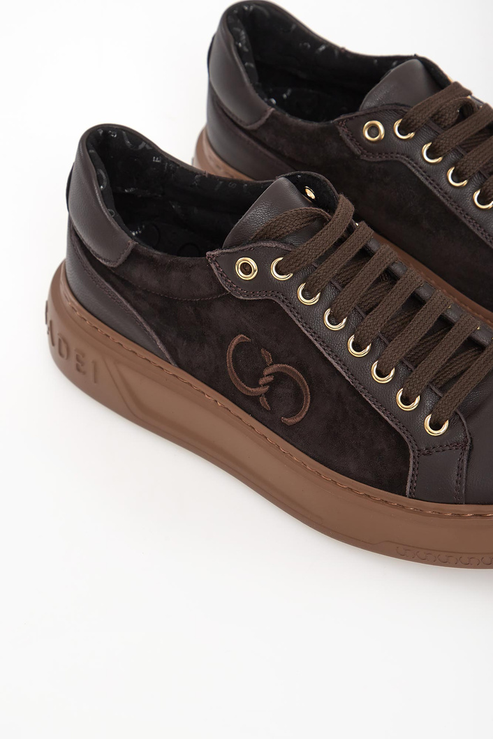 Sneakersy damskie skórzane CESARE CASADEI