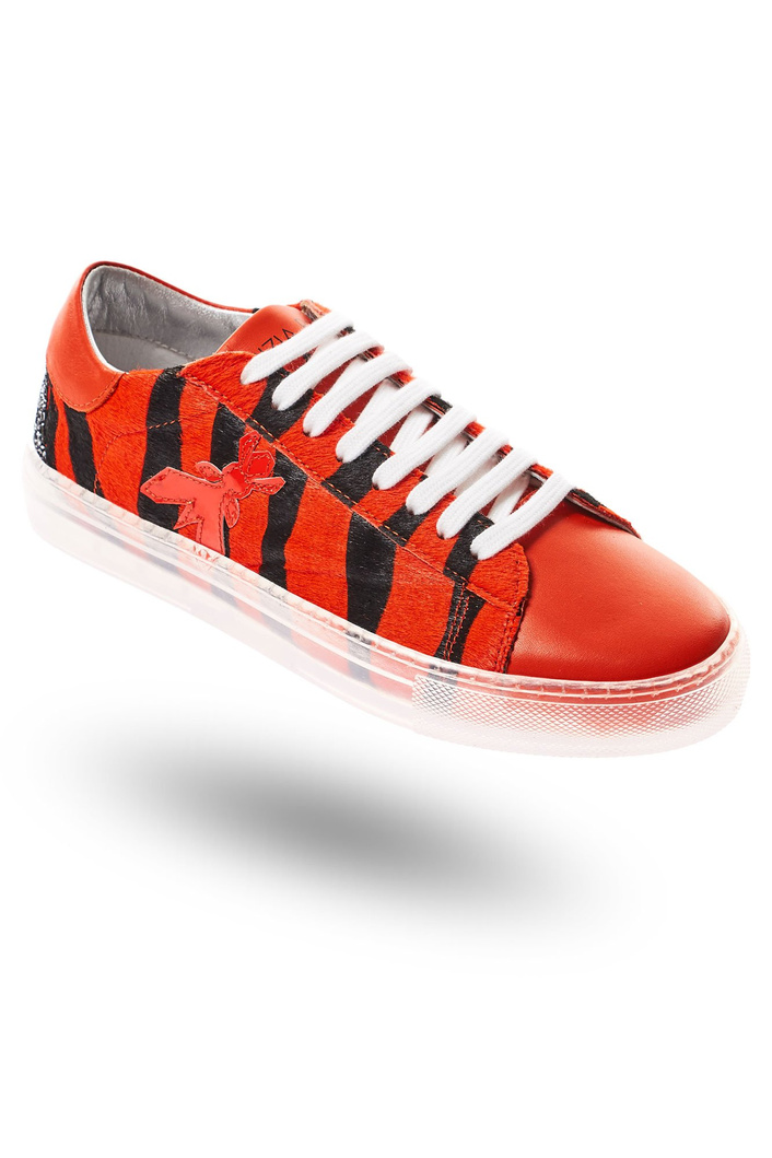 Sneakersy skórzane PATRIZIA PEPE