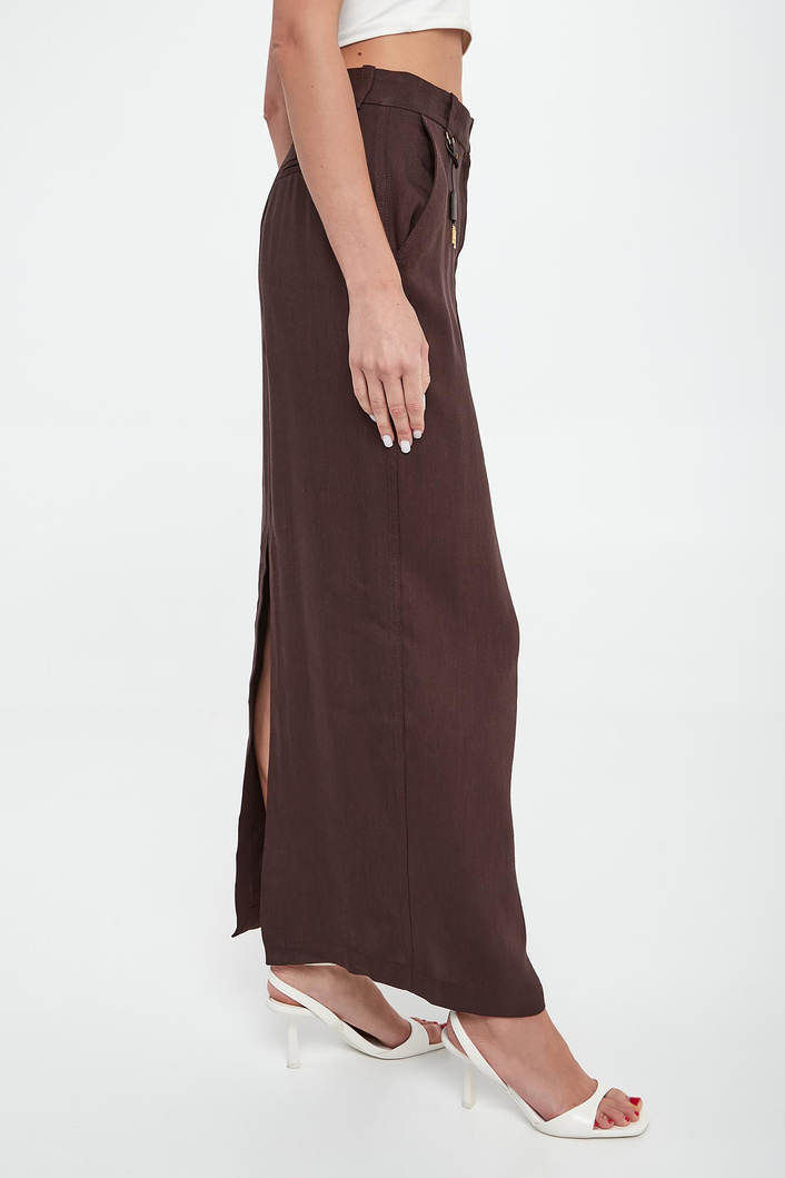 Spódnica maxi lniana ELISABETTA FRANCHI