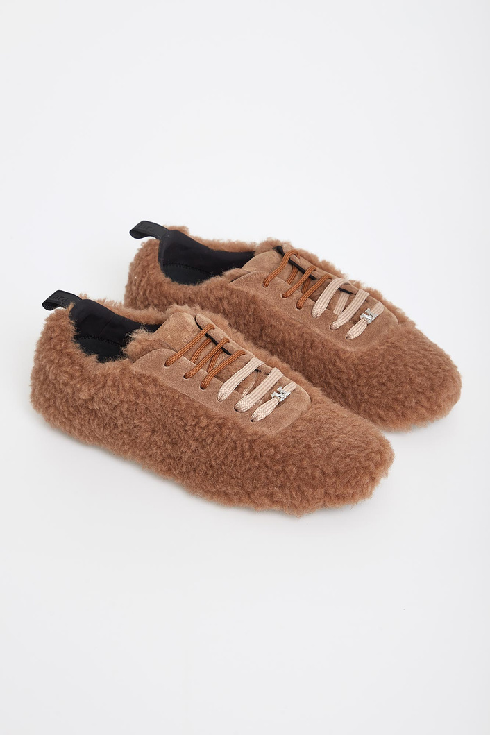 Sneakersy damskie futerkowe Cera2 MAX MARA ACCESSORI