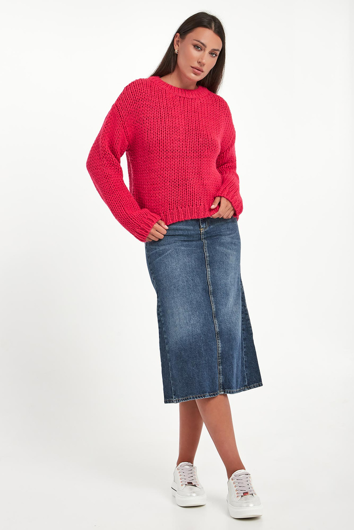 Spódnica jeansowa midi Riccarda JOOP! JEANS