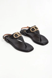 Sandały damskie skórzane TWINSET