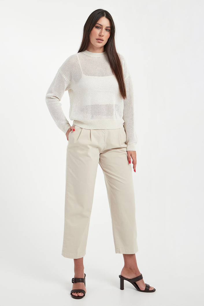 Sweter damski ażurowy z cekinami PESERICO