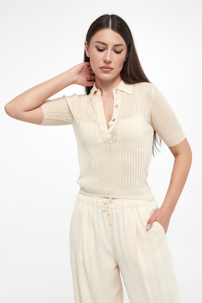 Sweter damski z krótkim rękawem Torbole MARELLA MONOCHROME