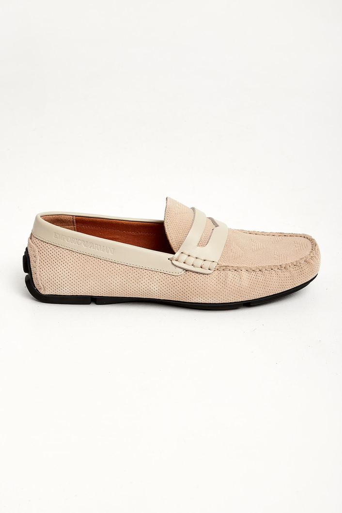 Mokasyny męskie skórzane EMPORIO ARMANI