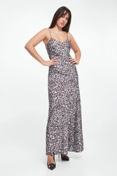 Sukienka maxi w panterkowy wzór Delci JOOP!