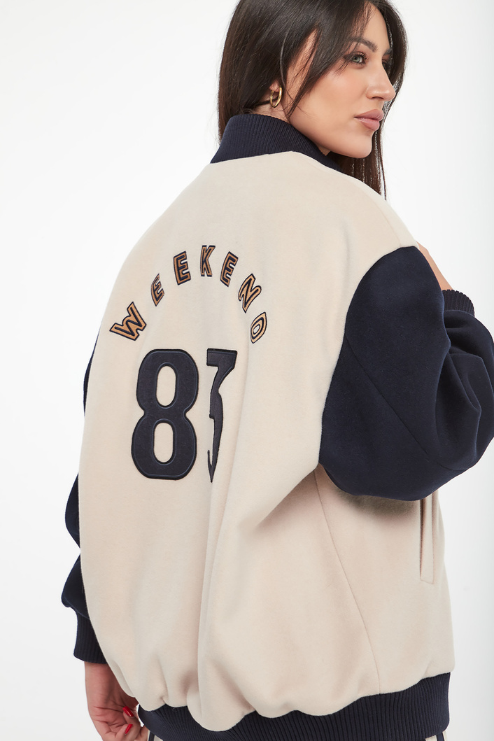 Kurtka damska bejsbolówka wełniana Ellisse WEEKEND MAX MARA