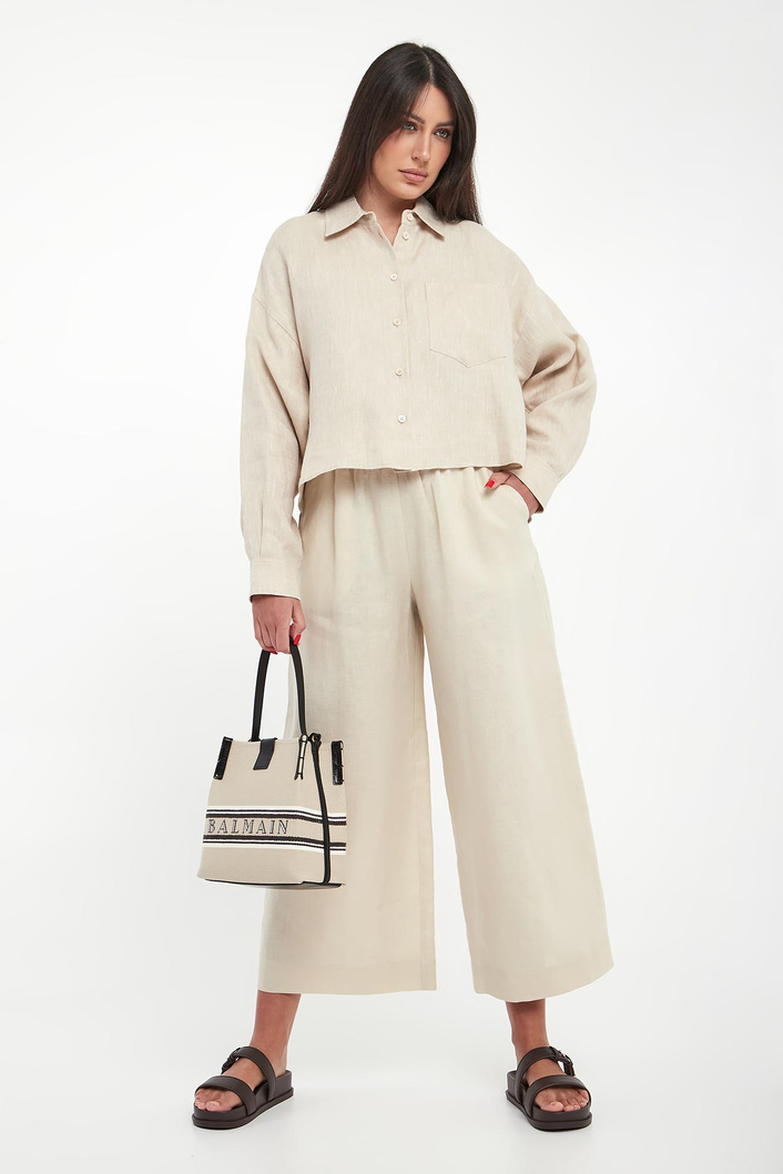 Spodnie damskie lniane Canneti MM