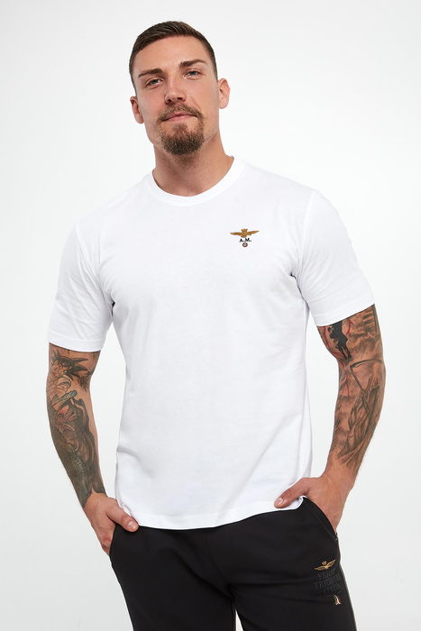 T-shirt męski z logo AERONAUTICA MILITARE