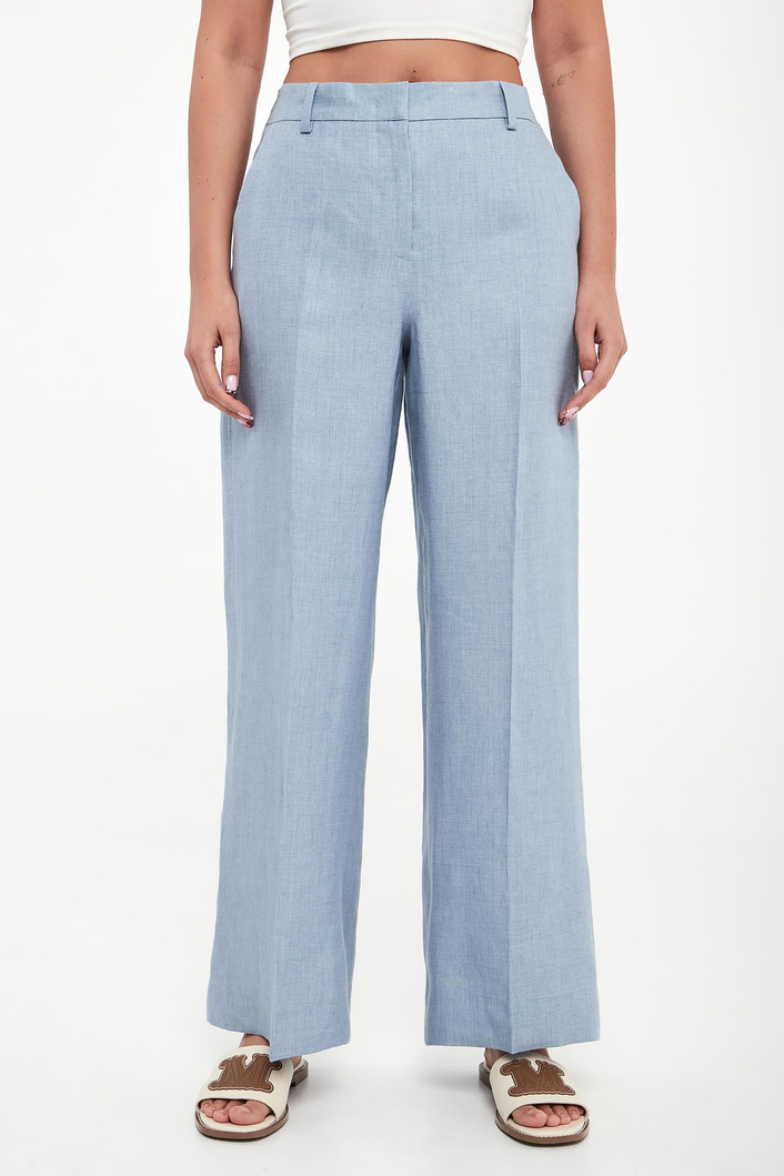 Spodnie damskie lniane Malizia WEEKEND MAX MARA