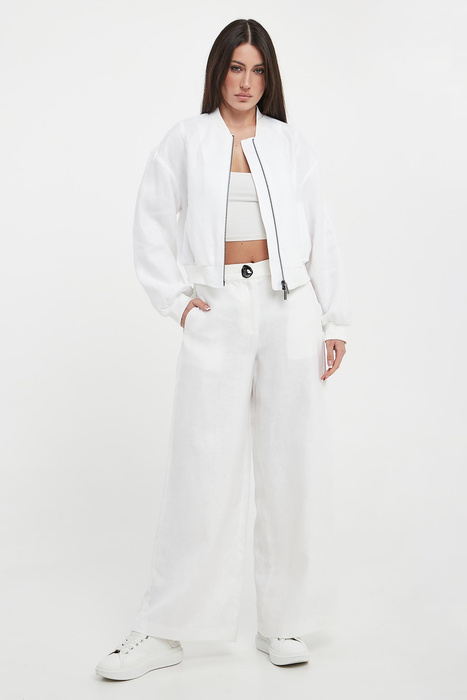 Spodnie damskie lniane ARMANI EXCHANGE