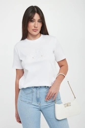 T-shirt damski z logo ELISABETTA FRANCHI