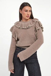 Sweter damski z falbaną TWINSET