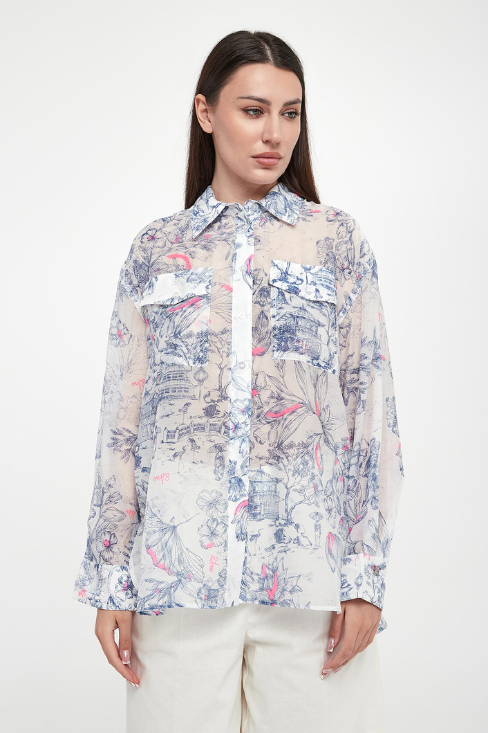 Koszula damska z lyocellem TWINSET ACTITUDE