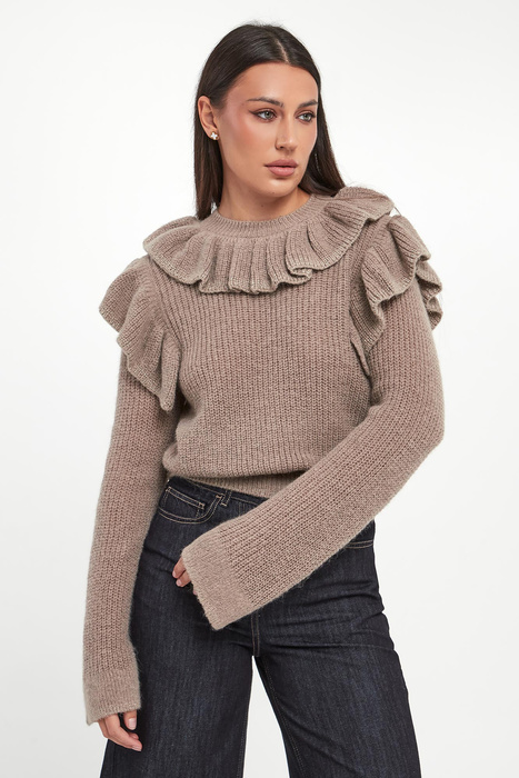 Sweter damski z falbaną TWINSET