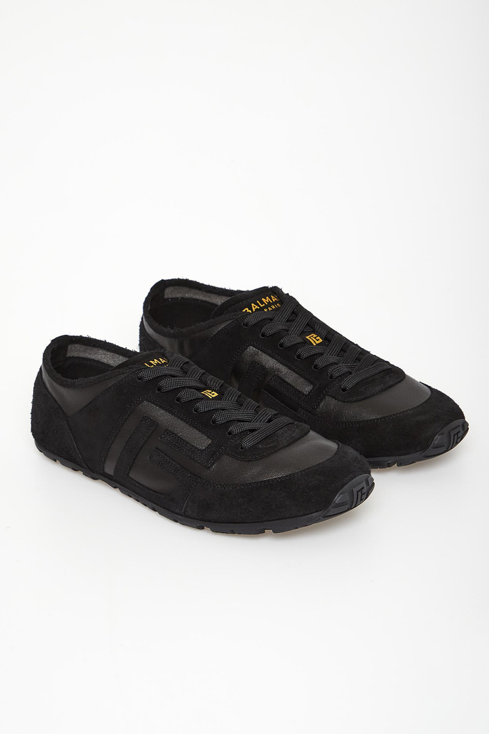 Sneakersy męskie skórzane BALMAIN