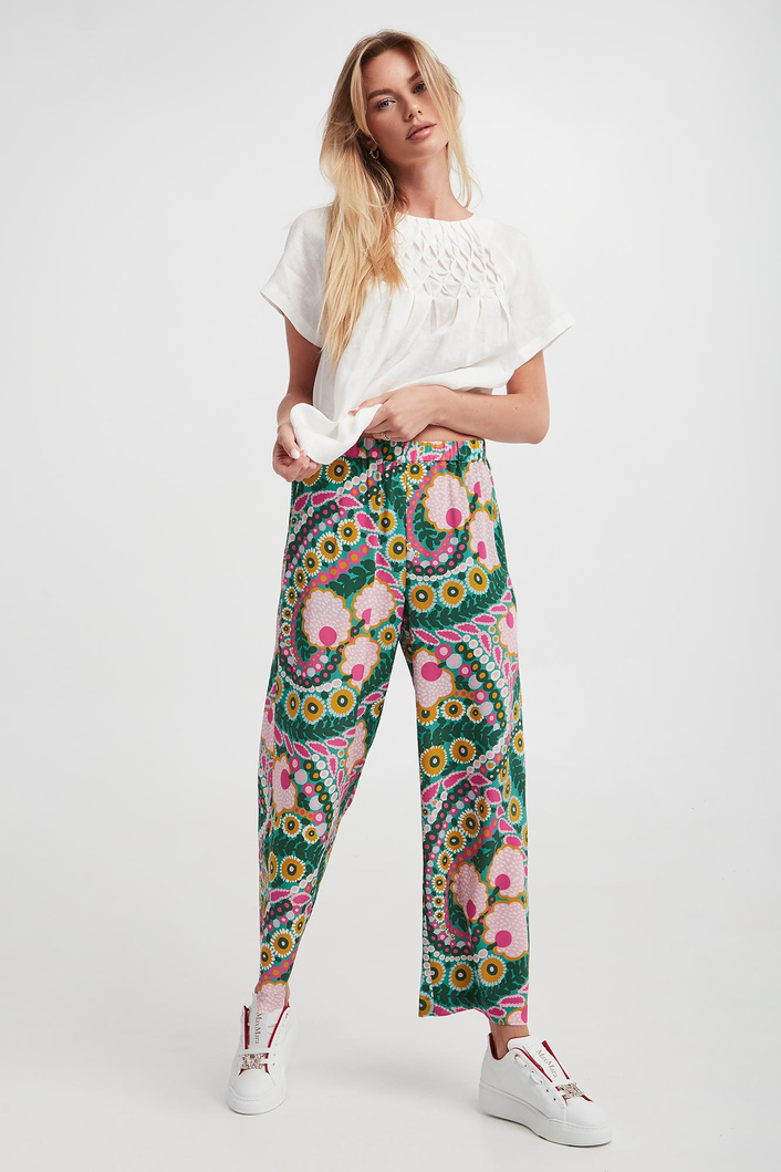 Spodnie damskie jedwabne Karman WEEKEND MAX MARA