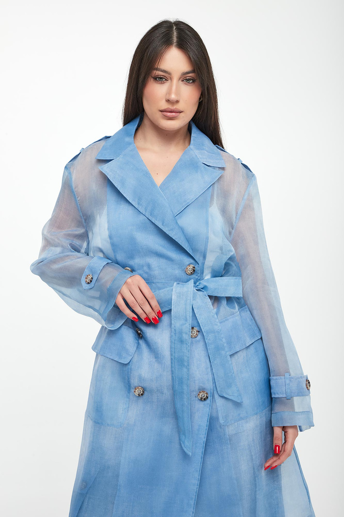 Płaszcz damski z organzy ERMANNO FIRENZE