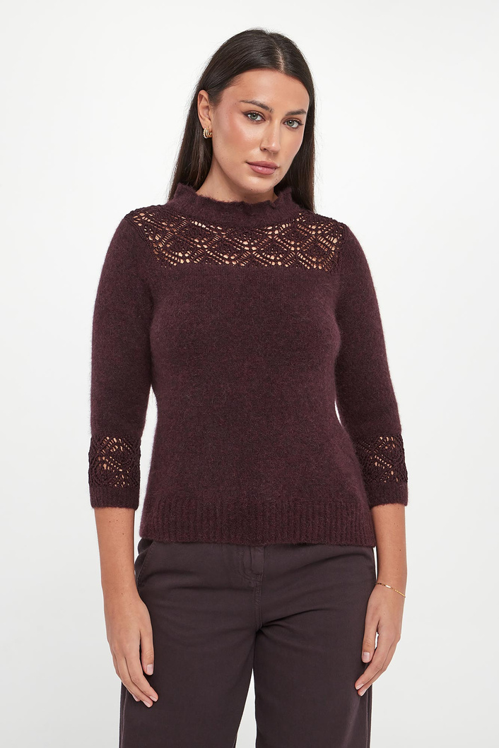 Sweter damski z alpaki Verace MARELLA MONOCHROME