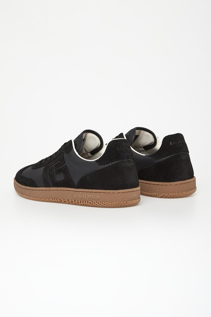 Sneakersy męskie skórzane Swan BALMAIN