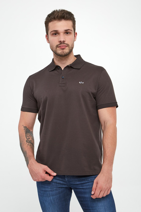 Polo męskie z logo PAUL&SHARK