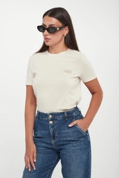 T-shirt damski z logo LIU JO