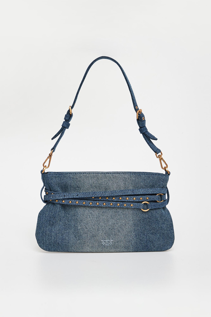 Torebka jeansowa Belt Bag PINKO