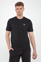  T-shirt męski z logo AERONAUTICA MILITARE