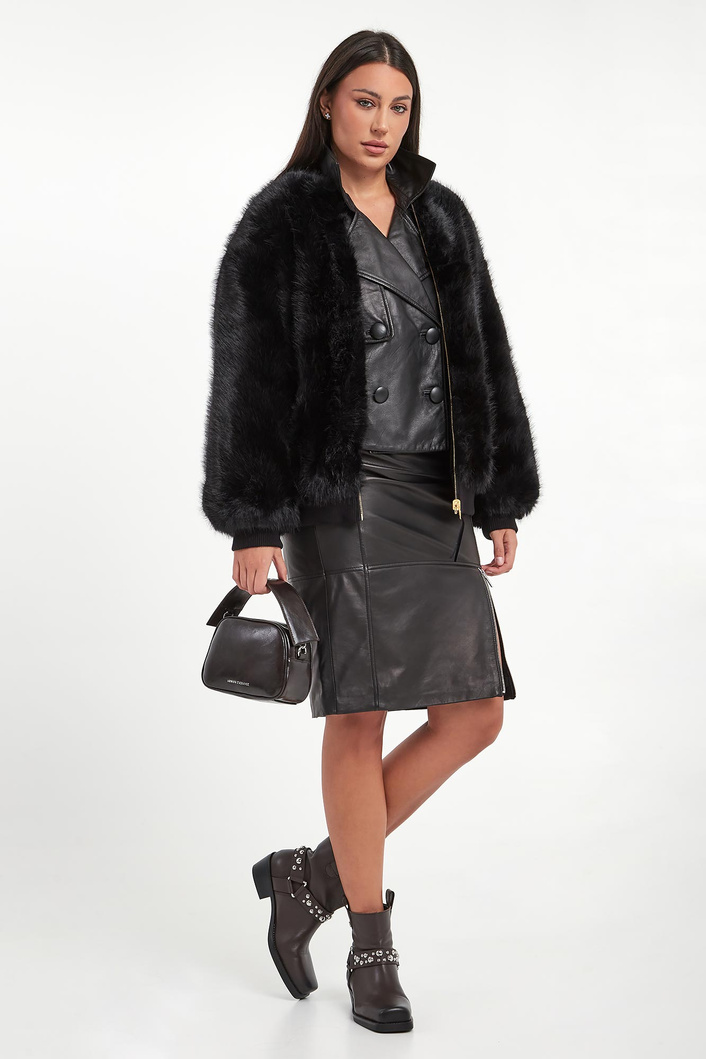 Kurtka damska z futrem dwustronna ARMANI EXCHANGE