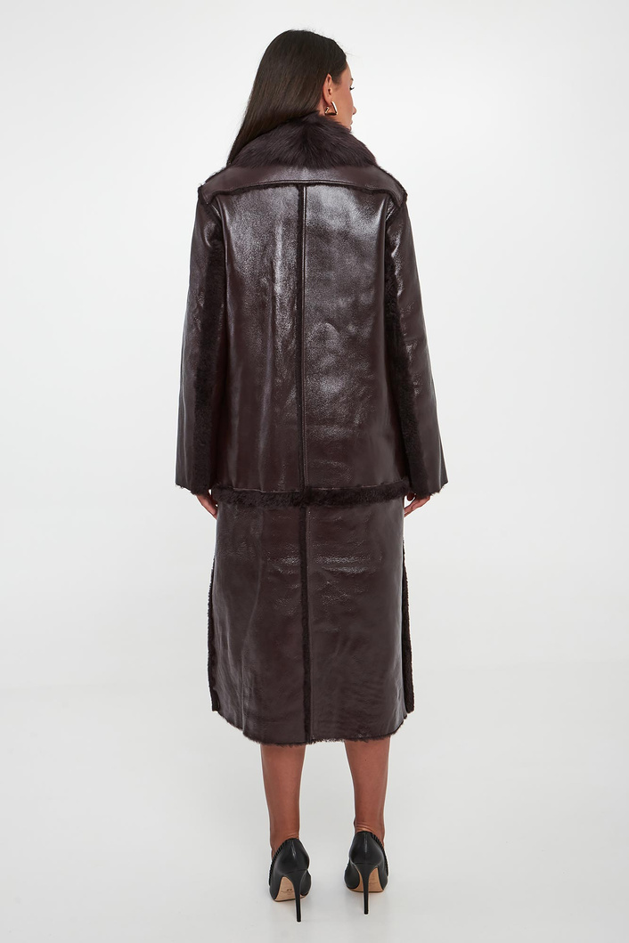 Płaszcz damski skórzany DIEGO M