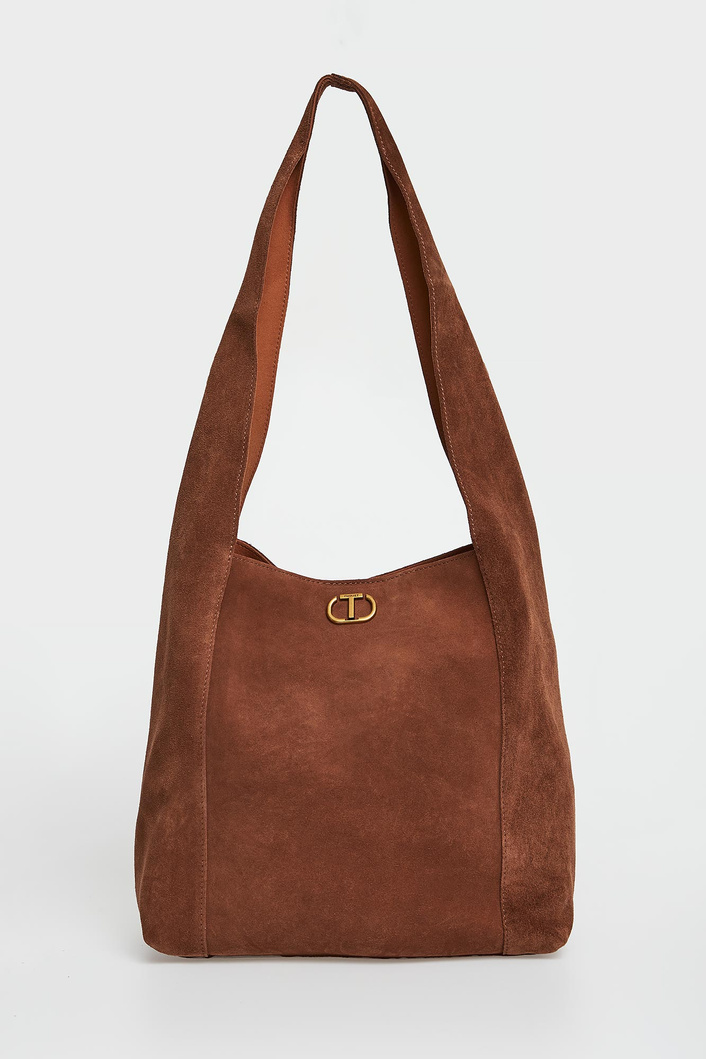 Torebka damska zamszowa hobo TWINSET