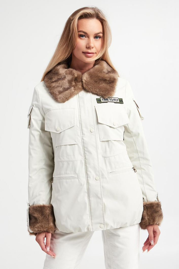 Kurtka damska z futerkiem AERONAUTICA MILITARE