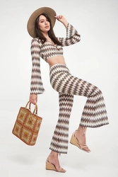 Spodnie damskie żakardowe TWINSET U&B