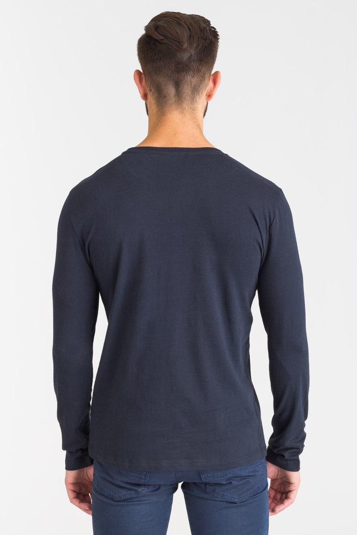 GRANATOWY LONGSLEEVE TRUSSARDI JEANS 