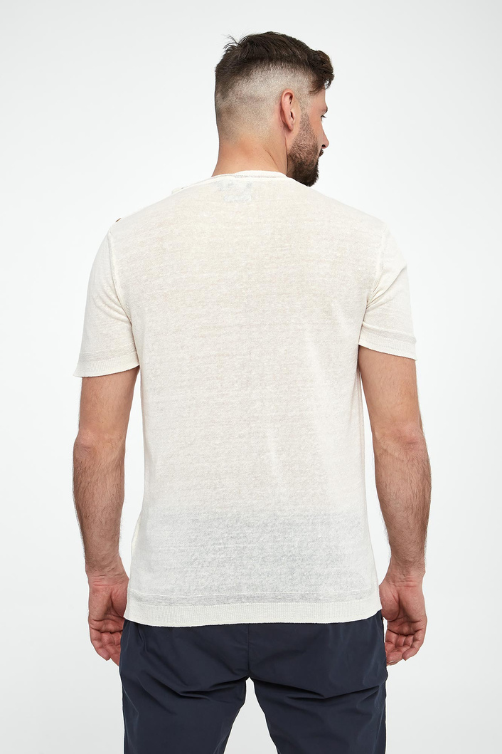 T-shirt męski lniany LIU JO