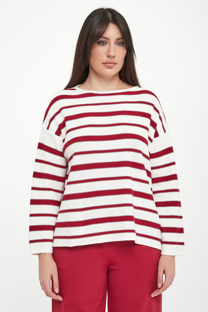 Sweter damski w paski Locusta MM