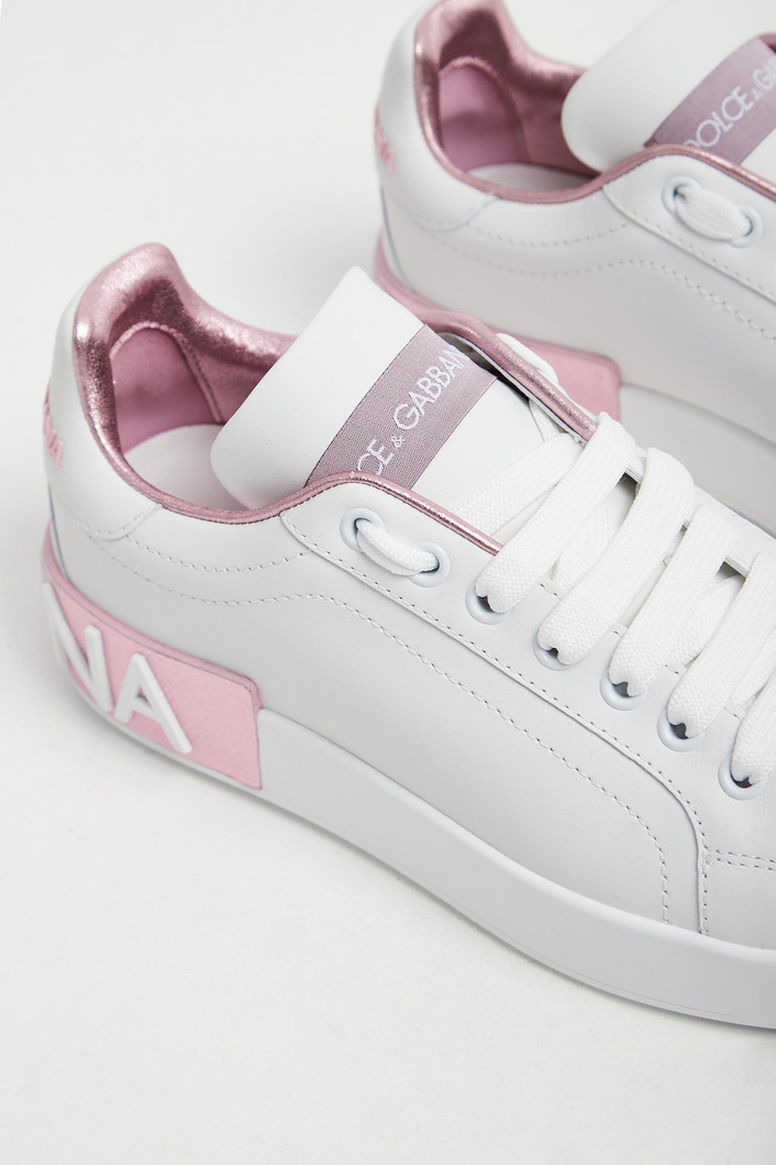 Sneakersy damskie skórzane Portofino Vintage DOLCE & GABBANA