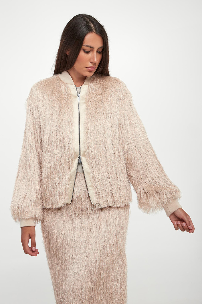 Kurtka damska z frędzlami PESERICO